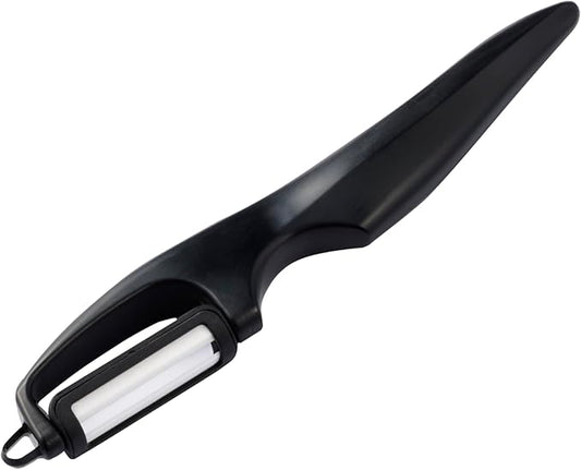 Kyocera Advanced Ceramic Vertical Double Edge Blade Peeler, Black