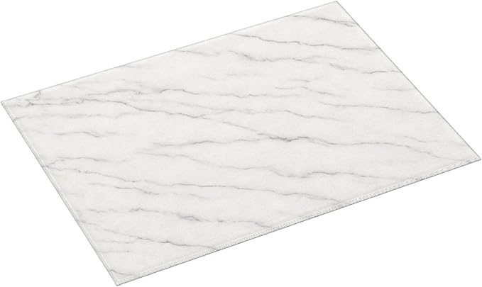 Marble White Dish Drying Mats for Kitchen Counter, Large 18"x24" Dish Mats for Drying Dishes, Microfiber Absorbent Dish Drying Pad Rack Mat Kitchen Decor Reusable Washable