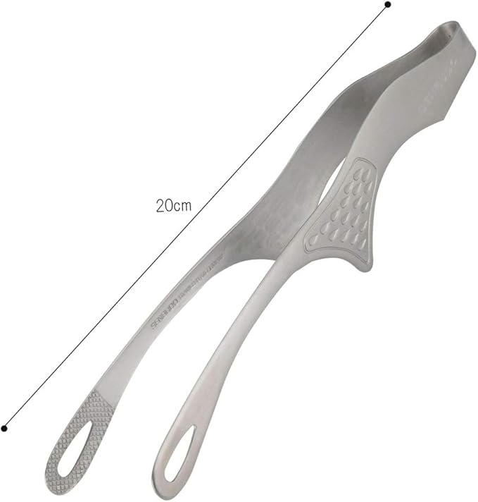 Shimomura 42498 Smart Kitchen Tongs, Floating Tip, No Dirt, Medium, Made in Japan, Easy to Grab Fine Foods, Outdoor, Dishwasher Safe, Yakiniku, Fried Food, Total Length 7.9 inches (20 cm), Vegetable - Image 6