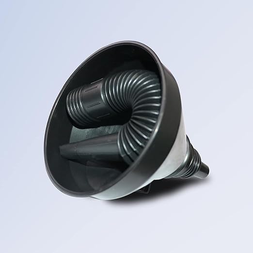 Plastic Oil Funnels for Automotive Use Set of 5, Large Flexible Fuel Funnel with Long Hose for Gas Transfer, Gasoline Funnels for Cars Boat Canning and Bottle - Image 2