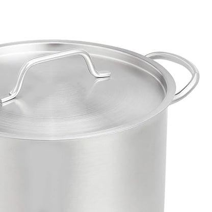 Amazon Basics 12 Quarts Stainless Steel Aluminum-Clad Stock Pot with Cover, Induction Compatible, Dishwasher Safe, Oven Safe, Even Heating, Soup and Pasta Pot - Image 5