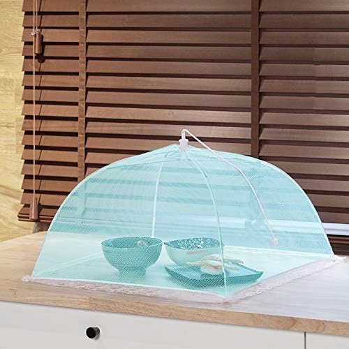 Pop-Up Mesh Screen Tent Umbrella, SPANLA 8 Pack Colored Food Cover Net for Outdoors, Screen Tents, Parties Picnics, BBQs, Reusable and Collapsible,17 Inches - Image 5