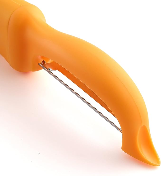 Spring Chef Premium Stainless Steel Swivel Potato Peelers for Kitchen, Metal Vegetable Peelers with Comfortable Handle for Apple, Cucumber, Veggie, Fruit, Carrot, Dishwasher Safe - Set of 2 - Mango - Image 9