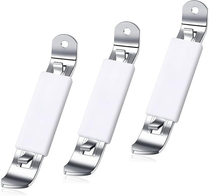 3 Pieces Magnetic Bottle Openers Can Opener Classic Beer Opener Stainless Steel Small Bottle Opener Can Tapper with Magnet for Camping and Traveling HANCELANT (White) by HANCELANT