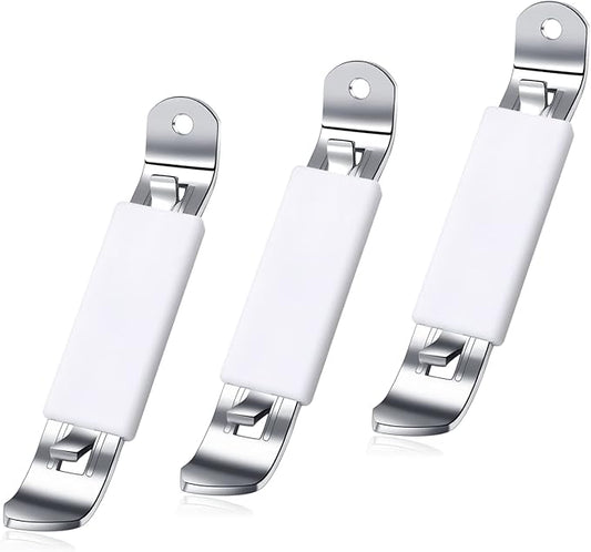 3 Pieces Magnetic Bottle Openers Can Opener Classic Beer Opener Stainless Steel Small Bottle Opener Can Tapper with Magnet for Camping and Traveling HANCELANT (White) by HANCELANT