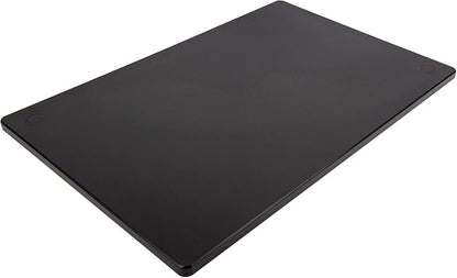 Thirteen Chefs Large 18 x 12 Black Plastic Cutting Board - 1/2" Thick HDPE for Restaurants and Professional Kitchens, NSF by ThirteenChefs