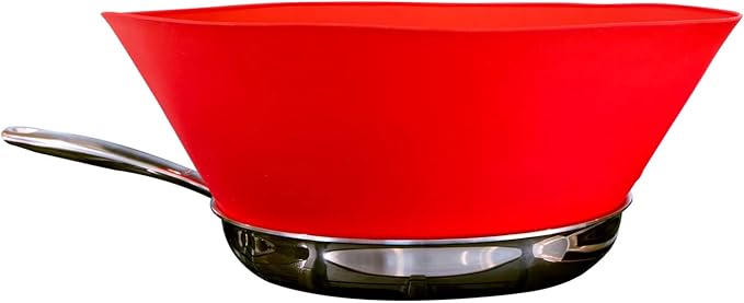 Frywall 8 (Small) - Red - Splatter Guard, as Seen on Shark Tank