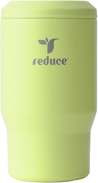 Reduce 4-in-1 Drink Cooler - Versatile Can & Bottle Holder with Vacuum Insulation - Keeps Drinks Cold Up to 4 Hours - Includes Bottle Opener - Fits Cupholders & Dishwasher Safe - 14oz - Mojito