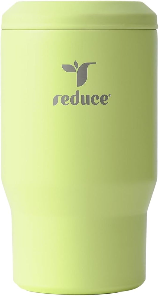 Reduce 4-in-1 Drink Cooler - Versatile Can & Bottle Holder with Vacuum Insulation - Keeps Drinks Cold Up to 4 Hours - Includes Bottle Opener - Fits Cupholders & Dishwasher Safe - 14oz - Mojito
