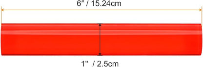 HARFINGTON Acrylic Clay Roller 6 Inch x 1 Inch Solid Non-Stick Plastic Round Tube Roller Polymer Clay Rod Fondant Rolling Pin for Shaping, Sculpting, Modeling DIY Crafts, Red