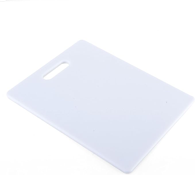 FARBERWARE Reversible Plastic Cutting Board,8x10 Inch,White,Dishwasher Safe,Non-Porous and Durable for Chopping,Slicing,Prep,Easy to Store,(Pack of 3) - Image 2