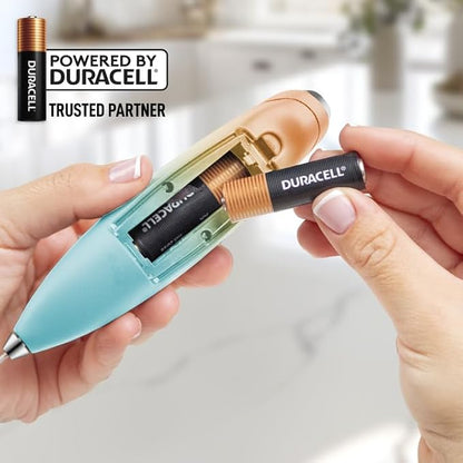 Zulay Kitchen Powerful Milk Frother Wand With 4 AA Duracell Batteries - Ultra Fast Handheld Drink Mixer - Electric Whisk Foam Maker for Coffee, Lattes, Cappuccino, Matcha & Creamer - Sunrise - Image 6