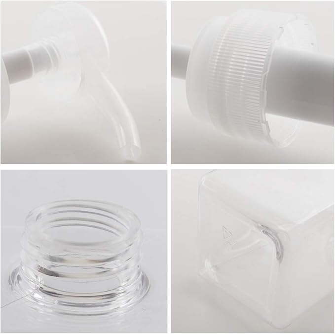 Pump Bottle, Refillable Plastic Empty Lotion Soap Dispenser Liquid Container for Bathroom Shampoo and Body Wash, 22oz/650ml Clear 2 Pack