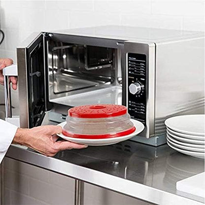 Pack of 2 Collapsible Microwave Food Cover, Splatter Guard,Vented Microwave Lid for Food,10.5inch, BPA free TPR, Dishwasher safe - Image 7