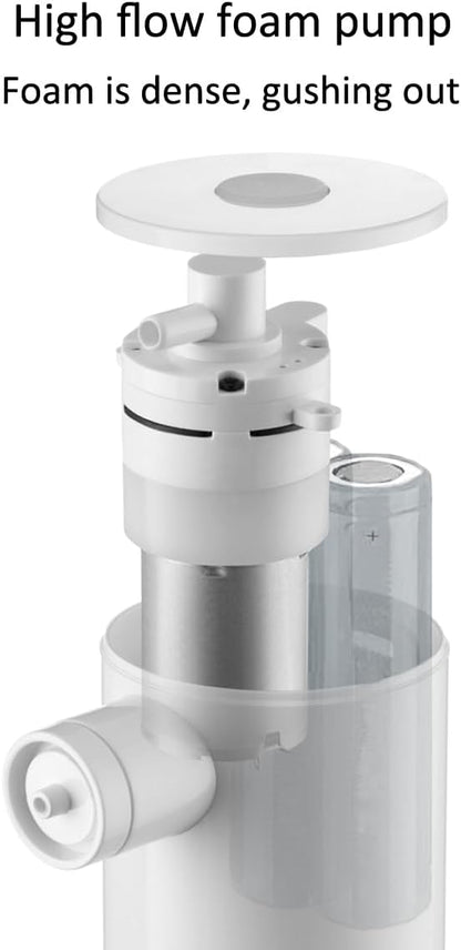 Foaming Soap Dispenser,Electric and Rechargeable,Refillable Foam Hand Dispenser for Kitchen Sink & Bathroom Countertop,Dish foamer Soap Dispenser,Pet Bathing Foamer Sprayer