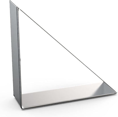 45/90 Degree Triangle Cookie Cutter Set - 5 inch, 4 inch, 3 inch, 2 inch - Half Square Right Angle Triangle Geometric Frame Plaque Cookie Cutters Shapes Molds - Stainless Steel
