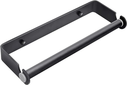 Under Cabinet Paper Towel Holder, Adhesive or Drill Mount Paper Towel Holder, Wall Mount Paper Towel Holders for Kitchen or Bathroom (Black) by PEDORUBY