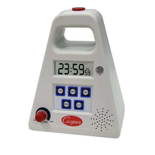 Cooper-Atkins FT24-0-3 Large Single Station Digital Kitchen Timer with Volume Control, 24 Hours Unit Range by Cooper-AtkinsCorporationFoodSafetySolutions