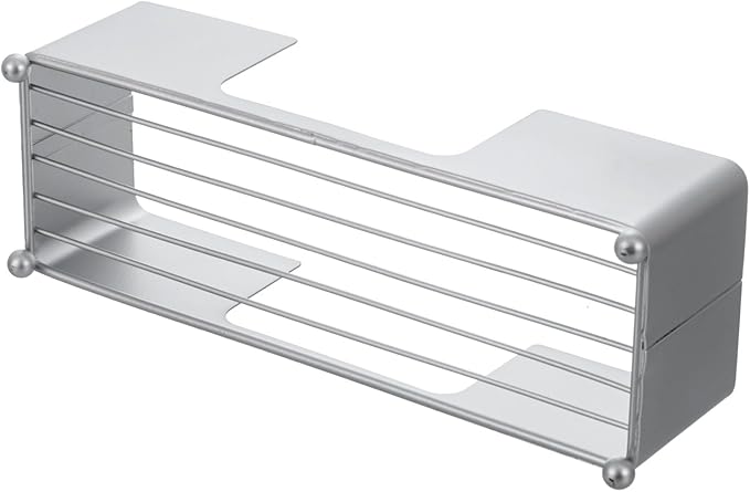MyGift Modern Silver Tone Metal Countertop Folded Paper Towel Holders, Commercial and Guest Bathroom Sink or Vanity Table Disposable Napkin Storage Trays, Set of 2