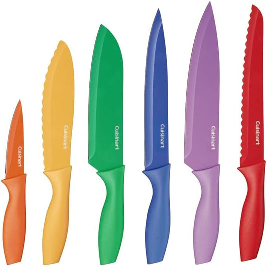 Cuisinart C55-01-12PCKS Collection 12-Piece Knife, Multicolor Advantage-Cutlery-Set, Multi-colored by Cuisinart