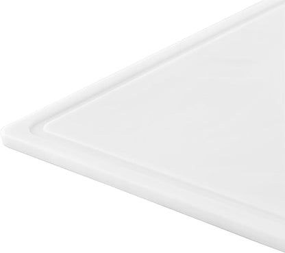 FARBERWARE Extra-Large Plastic Cutting Board, 15x20 Inch Dishwasher-Safe Chopping Board with Juice Groove, Non-Slip Surface, Durable, White - Image 2