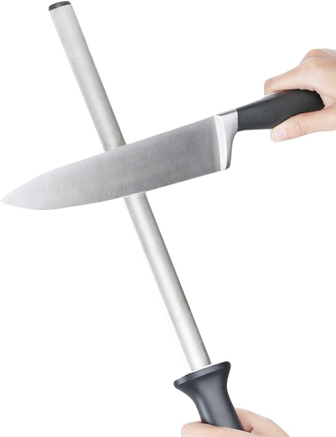 Kota Japan 12 in. Diamond Carbon Steel Professional Knife Sharpener Rod | Kitchen, Home or Hunting | Master Chef, Hunter or Home Gourmet Blade Sharpening Rod or Stick - Image 2