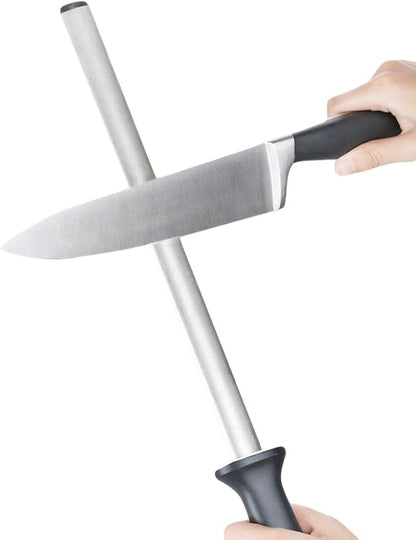 Kota Japan 12 in. Diamond Carbon Steel Professional Knife Sharpener Rod | Kitchen, Home or Hunting | Master Chef, Hunter or Home Gourmet Blade Sharpening Rod or Stick - Image 2