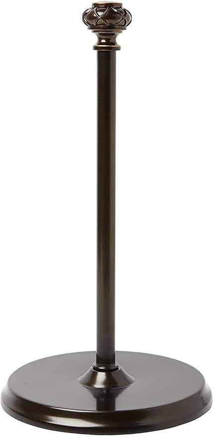 Paper Towel Holder Stand for Countertop, Decorative Freestanding Paper Towel Holder with Non-Slip Weighted Base, Heavy-Duty & Durable, Fits Regular & Jumbo Rolls, Oil Rubbed Bronze - Image 6