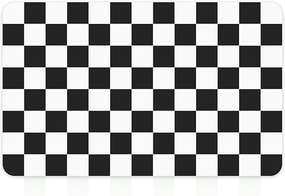 12" x 20" Checkered Dish Drying Mat for Kitchen Counter, Absorbent Coffee Bar Mat for Espresso Machine Coffee Countertops Accessories, Black - Image 9