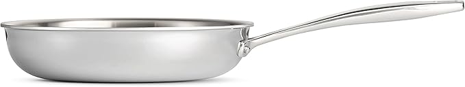 Tramontina Signature Tri-Ply Clad Stainless Steel 8-Inch Small Frying Pan, Induction-Ready Skillet, Dishwasher-Safe, NSF-Certified, Made in Brazil - Image 2