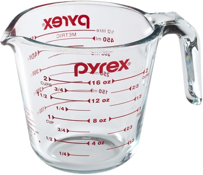 Pyrex Prepware 6001075 Measuring Cup, Red Graphics, Clear - Image 5