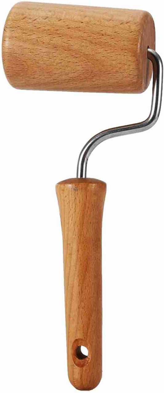 Small Rolling Pin, Pizza Dough Roller, Non Stick Wood Pastry Roller, Kitchen Wooden Rolling Pins for Baking Cooking Cookie Bread Tortilla Dumpling Fondant Clay (Style 4) by Unknown