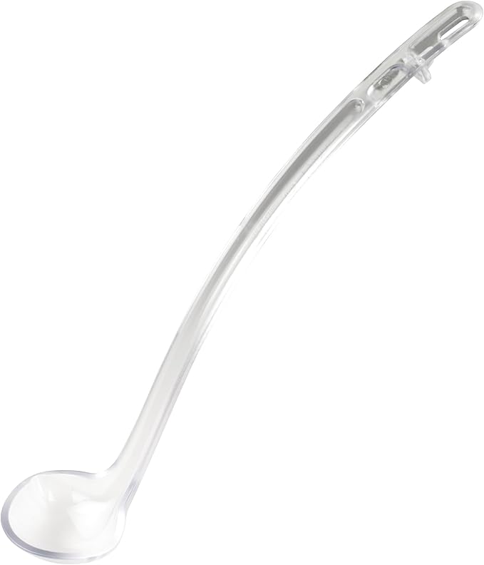 Winco One Piece Dual Spout Plastic Ladle, 1 Ounce, 13", Red Tail by Winco