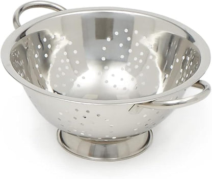 Home Basics Deep Colander Stainless Steel 3 Quart#44;