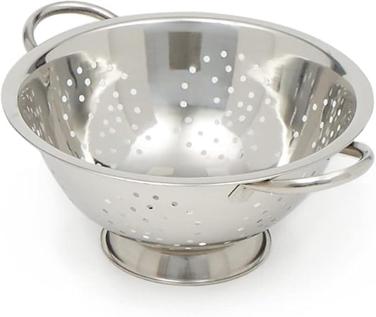 Home Basics Deep Colander Stainless Steel 3 Quart#44;