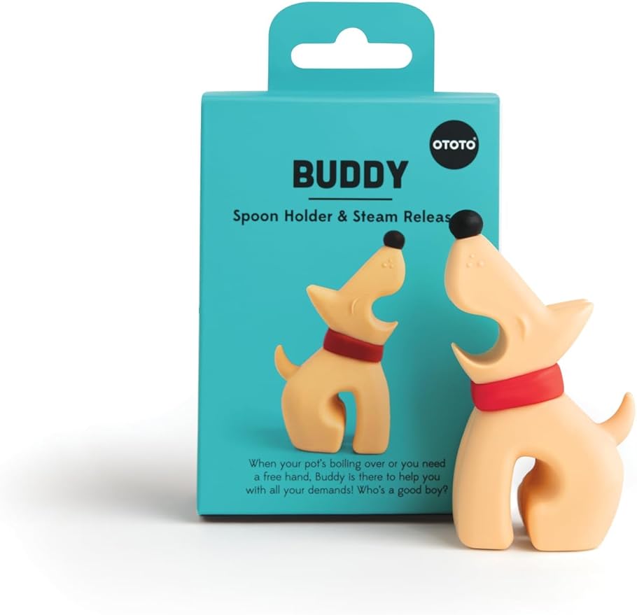 Funny Spoon Holder by OTOTO - Spoon Rest for Stove Top - Cooking Gadgets, Cooking Gifts, Cool Kitchen Gadgets, Cool Gifts, Cute Kitchen Accessories by OTOTO