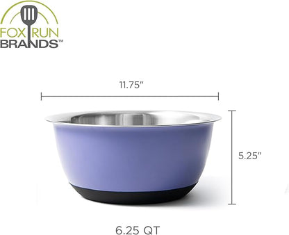 Fox Run Stainless Steel Mixing Bowl, Purple, 6.25 Quart - Image 7