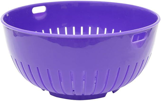 Hutzler Mini Food Colander Strainer, 6.25 Inch Diameter, BPA Free (Purple)
