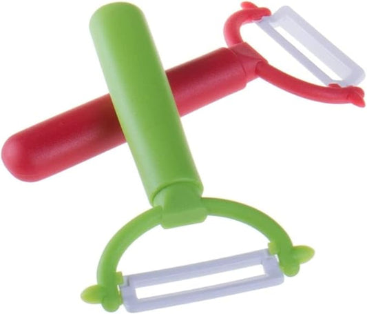 Zittop 2 Premium Ceramic Blade Vegetable Peelers for Carrot, Potato, Zucchini, Cucumbers & Veggie Slicing, Shave Hard Cheese Easily. Thick Noodles & Fun Curls. by Zittop