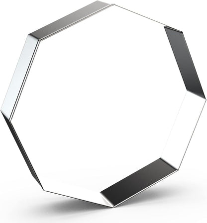 Octagon Cookie Cutter Set for Baking - 5 Inch, 4 Inch, 3 Inch, 2 Inch - Geometric Polygon Frame Plaque Cookie Cutters Shapes Molds - Stainless Steel