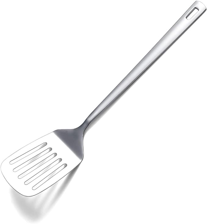 Stainless Steel Spatulas, Berglander Slotted Turner, Metal Turner For Cooking, Kitchen For Nonstick Cookware, Barbecue Spatulas, Dishwasher Safe, Easy to Clean by Berglander