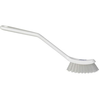 Vikan - Fine Dish Brush - Heavy-Duty, Narrow, Slip-Resistant Cleaning Brush, Polypropylene, Polyester Bristle, 11 Inch, White, (42875) - Image 9