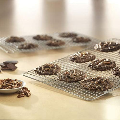 USA Pan XL Nonstick Baking and Cooling Rack, Set of 2