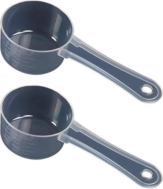 15g/30ml Measuring-Spoons Scoop for Creatine,Powders,Cooking,Recipes,Lab,Food Grade PP Material,BPA-free,Meets FDA Standards,2-Packs(With milliliter scale marking) Transparent