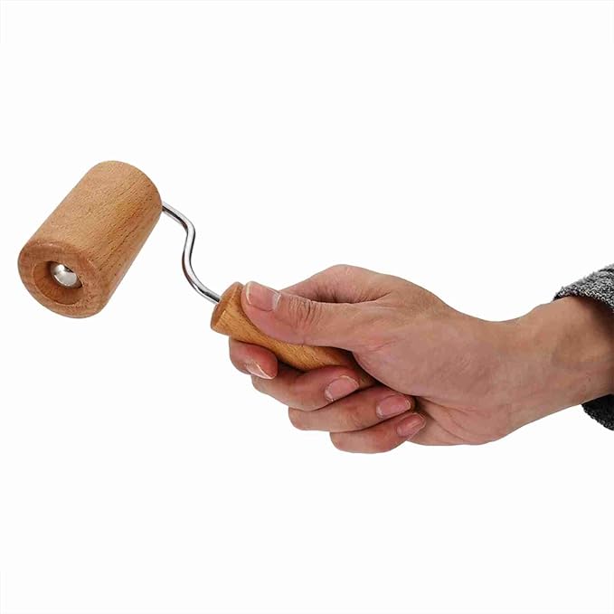 Small Rolling Pin, Pizza Dough Roller, Non Stick Wood Pastry Roller, Kitchen Wooden Rolling Pins for Baking Cooking Cookie Bread Tortilla Dumpling Fondant Clay (Style 4) - Image 5