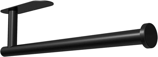 DEKAVA Paper Towel Holder Under Cabinet Wall Mount for Kitchen Towel, Self-Adhesive Bar, Rack, SUS304 Stainless Steel 13 inch (BlackA, 1) by DEKAVA