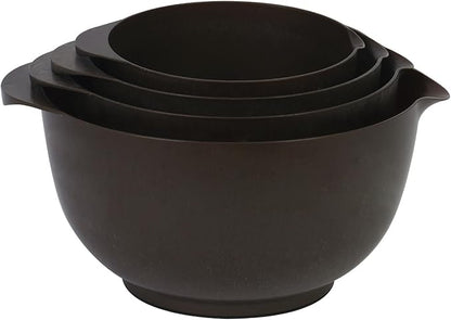 BoxedHome 4 Quart Large Plastic Mixing Bowls, Microwave Safe Mixing Bowl Set with Pour Spout, Nesting Bowls for Space Saving Storage(brown) - Image 7