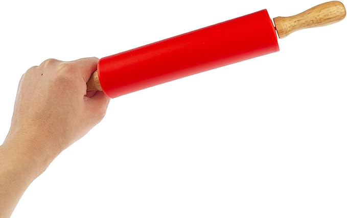 6 Pack Small Rolling Pin for Kids, Kids Rolling Pin for Home Kitchen (6 colors) (12 Inch) - Image 3