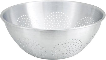 Winco Chinese Style Aluminum Colander, 16-Quart