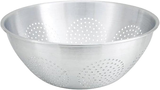 Winco Chinese Style Aluminum Colander, 16-Quart